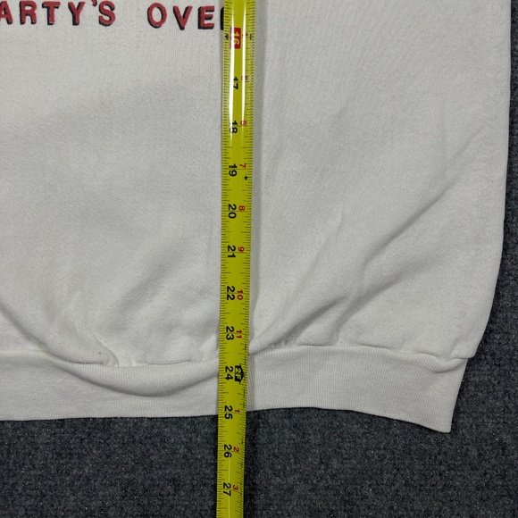 Vintage 80s Bud Light Spuds Mackenzie White Crewneck Sweatshirt Size M/L 0478 - Picture 5 of 10